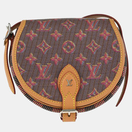 Louis Vuitton LV Pop Tambourin Brown Coated Canvas, Leather Shoulder Bag 1210757