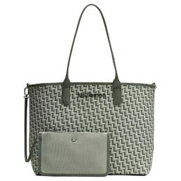 Lululemon Зелёная женская сумка-шоппер из полиэстера, Green 156426012-70394 | green