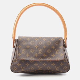 Louis Vuitton: Коричневая сумка  Looping