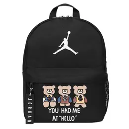 Jordan Полиэстеровый рюкзак обычный унисекс черный, Hello dv5304-010(team378-yh x1) | hello