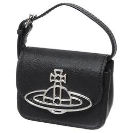 Vivienne Westwood Миниатюрная женская сумка из коровьей кожи черная 5202006eul001nn402