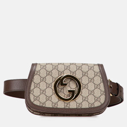 Gucci Brown GG Supreme Blondie Belt Bag 1212876
