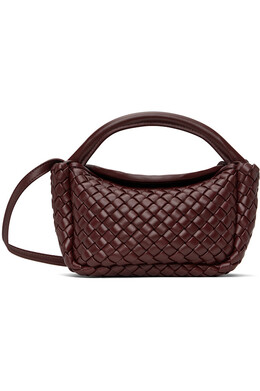 Маленькая сумка с верхней ручкой под камень Bottega Veneta, цвет barolo 251798f046004 | barolo