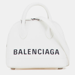 Balenciaga: Белая сумка на руку  Ville