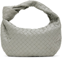 Серая сумка через плечо Teen Jodie Bottega Veneta 14347651 | agate grey/gold