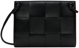 Черная мини-сумка-кассета Bottega Veneta, цвет Black/Gold 13751061 | black/gold
