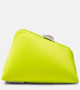 Полуночный атласный клатч The Attico, Fluo Yellow p00758135 | fluo yellow