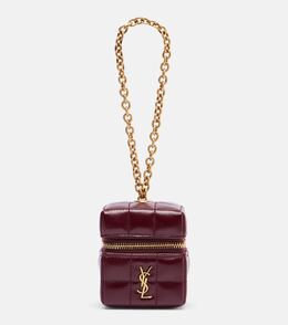 Кожаный клатч Cassandre Mini на цепочке Saint Laurent, Dark Ruby p01106352 | dark ruby