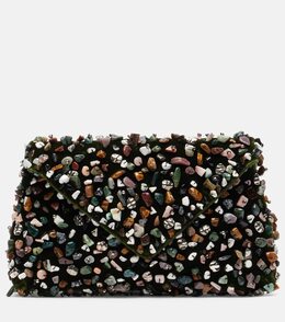 Клатч с декором в виде конверта Dries Van Noten, оливковый p01054869 | olive