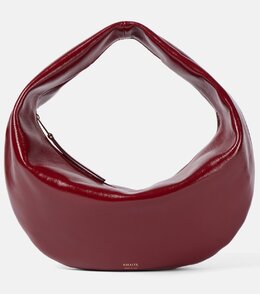 Сумка через плечо Olivia Medium из лакированной кожи Khaite, Oxblood p00970291 | oxblood
