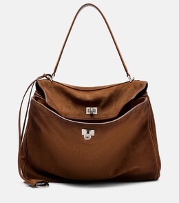 Замшевая сумка-тоут Rodeo Medium Balenciaga, кэмел p01087341 | camel