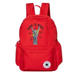 Converse Средний унисекс красный рюкзак из полиэстера, Rock cv2213004ps-002（team378-em x1） | rock