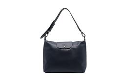 Le Pliage Xtra Кожаная Корова Полумесяц Подмышечная Сумка, Плечевая Сумка Женская Морской Синий Longchamp 10189987556