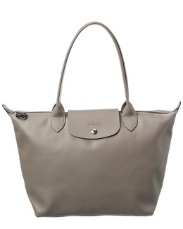 Longchamp Le Pliage Xtra Средняя кожаная сумка, серый 8012189302844 | grey