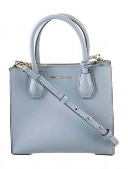 Женская сумка Saffiano с длинным ремнем в нежно-голубом цвете Michael Kors 8598529278012 | baby blue