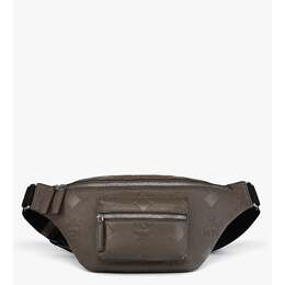 Fursten поясная сумка Maxi Monogram из кожи MCM, серый 8374026731580 | gray