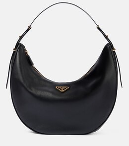 Arque Большая кожаная сумка через плечо Prada, черный p00952997 | nero