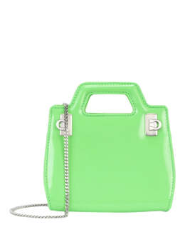 Ванда мини-сумка через плечо Salvatore Ferragamo, зеленый 8621126058044 | green