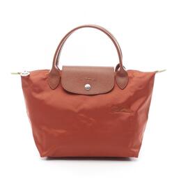 Longchamp Le Pliage Нейлоновая кожаная сумка-тоут, Bordeaux 8608053166140 | bordeaux