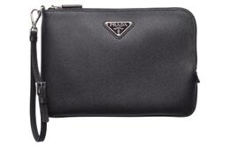 Prada Кожаный клатч малый мужской черный 2nh024_2fad_f0002
