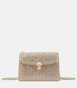 Сумка Serpenti Forever Mini с декоративными элементами через плечо Bvlgari, Gold/Silver p01031993 | gold/silver