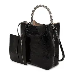 Сумка Guess на плечо 2 в 1 из фактурной кожи, черный hwaidc_l1401_bla | черный