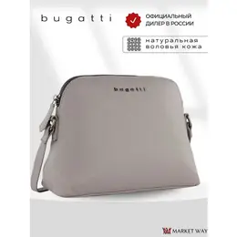 Сумка кросс-боди Bugatti, фактура зернистая, гладкая, бежевый 102601719304