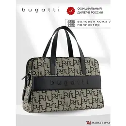 Сумка тоут Bugatti ELEA Bugatti, фактура зернистая, гладкая, бежевый/черный 103076538806