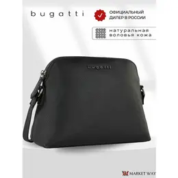 Сумка кросс-боди Bugatti, фактура зернистая, матовая, гладкая, черный 101864473886
