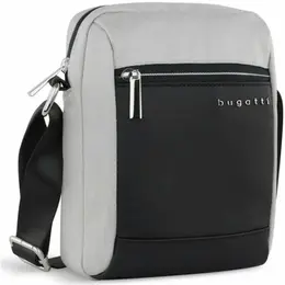 Сумка планшет Bugatti, фактура гладкая, зернистая, светло-серый 102417564169