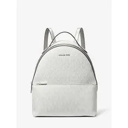 Сумка-рюкзак Michael Kors, фактура зернистая, Silver 103834567148