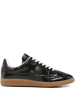 Isabel Marant Bryce crocodile-effect lace-up sneakers 30550764