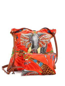 Hermes Silky City Bag Printed Silk and Leather PM crossbody bag 32552163