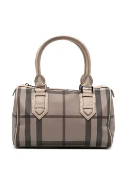 Burberry 2000-2017 Smoke Check Coated Canvas Chester boston bag 30022546