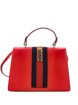 Gucci Sylvie Top Handle Bag Leather Medium satchel 32552151