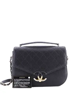 Chanel Thread Around Flap Bag Quilted Caviar Medium shoulder bag 32548015