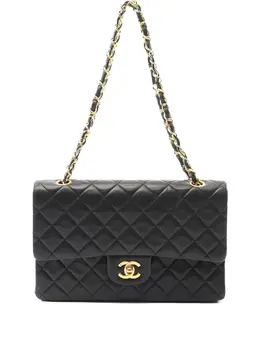 Chanel 1989-1991 Matelassé Double Flap chain shoulder bag 32554682