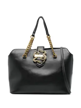 Just Cavalli snake-buckle tote bag 31642434