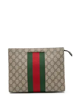 Gucci 2000-2015 GG Supreme Web clutch bag 31904426