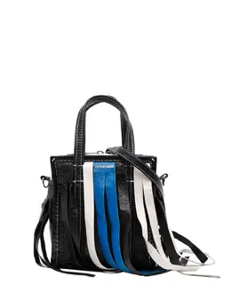 Balenciaga 2018 XXS Lambskin Fringe Bazar Shopper satchel 32565773
