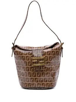 Fendi 2000-2010 Zucchino Crystal Double Flap bucket bag 31596500