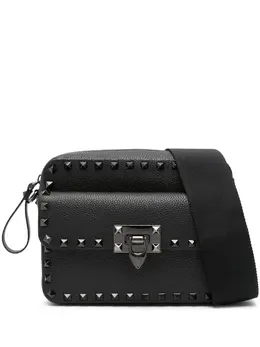 Сумка-мессенджер с декором Rockstud Valentino Garavani, черный 22583510 | черный