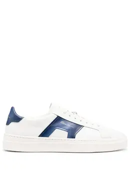 Santoni Double Buckle low-top leather sneakers 20110120