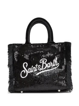 Сумка-тоут Vanity размера мини с пайетками и бахромой Mc2 Saint Barth, черный 32244301 | черный