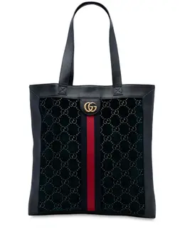 Gucci 2016-2025 Large GG Velvet Web Ophidia tote bag 32523834
