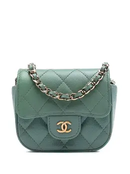Chanel 2021 Micro Mini Classic Caviar Single Flap crossbody bag 32523844