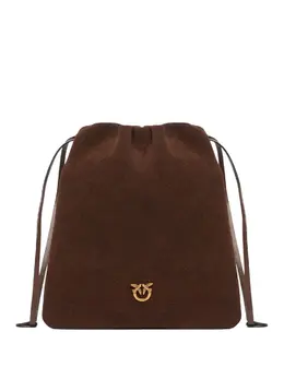 Pinko drawstring suede tote bag 30379235