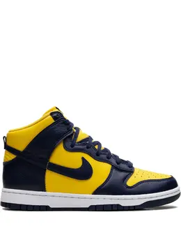 Nike: Голубые кроссовки  Dunk High