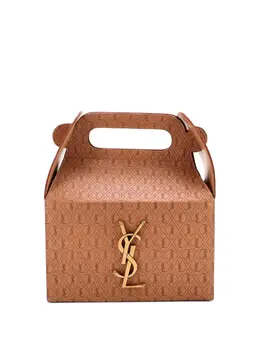 Saint Laurent Take-Away Box Bag Monogram All Over Leather satchel 32536982