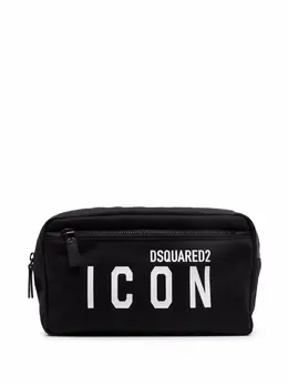 Dsquared2 logo-print zipped wash bag 17057743